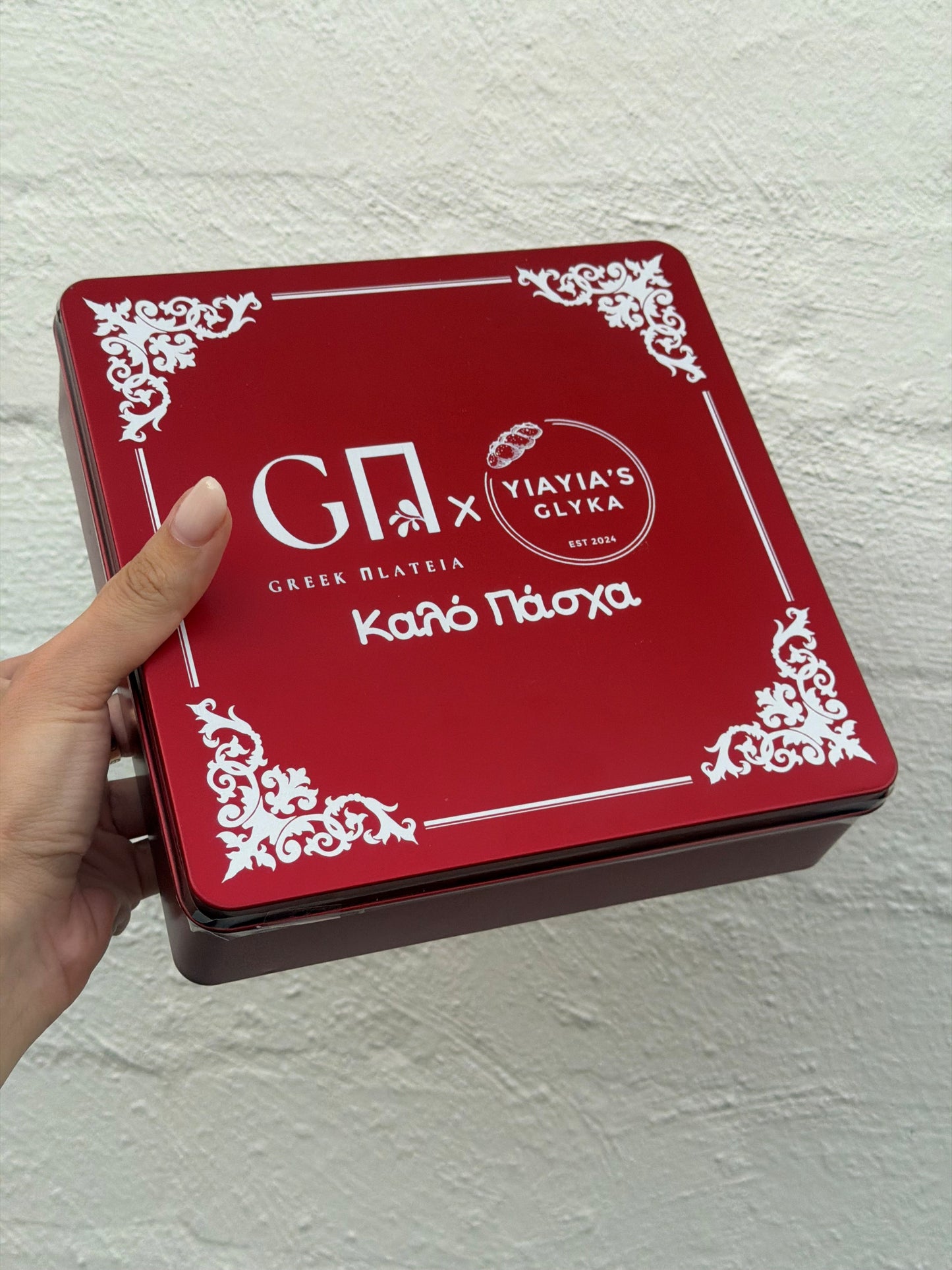 Greek Easter Tin – Greek Plateia x Yiayia’s Glyka
